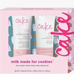Cake Beauty Milk Made for Cookies Shower Wash and Body Cream set 200 ml each NIB